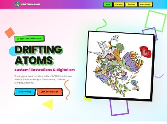 Illustrator & Digital Art custom website design in Cornelius NC by Overtop Media Digital Marketing